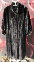 Load image into Gallery viewer, Black Mink Coat by Leonard