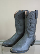 Load image into Gallery viewer, Grey Leather Cowboy Boots
