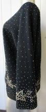 Load image into Gallery viewer, Black Wool Beaded Cardigan by BANFF Ltd.

